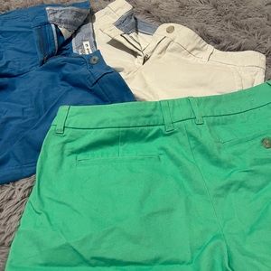 Southern Tide shorts the blue and white worn once the green never worn